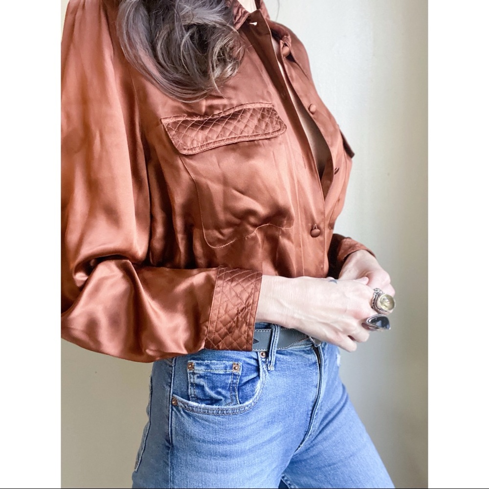 NWT vintage silk blouse